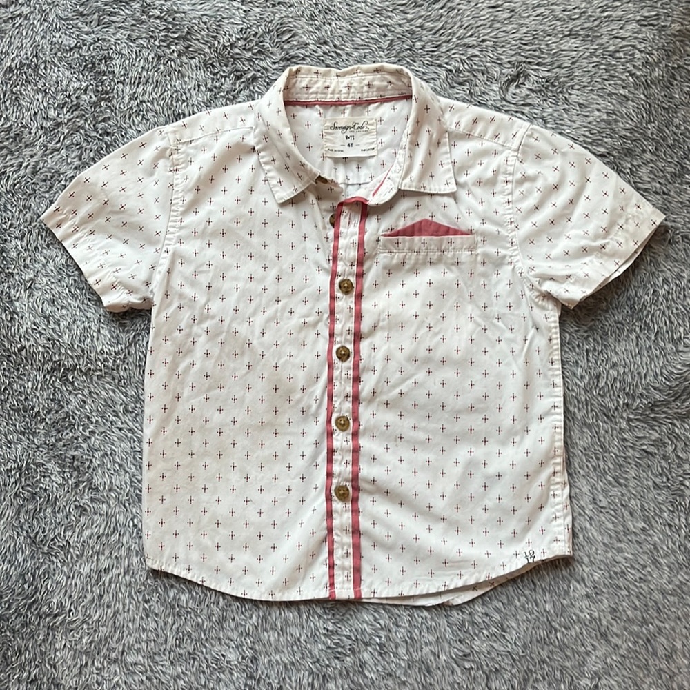 Button up shirt boys size 4T.